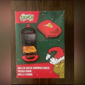 Dr.Seuss How The Grinch Stole Christmas Grilled Sandwich Maker Panini Press HTF